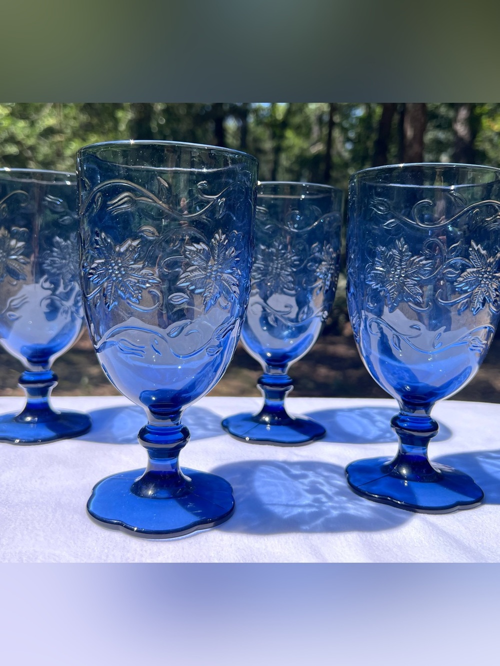 1970’s Princess House Fantasia
Sapphire Goblets
- Set of 4